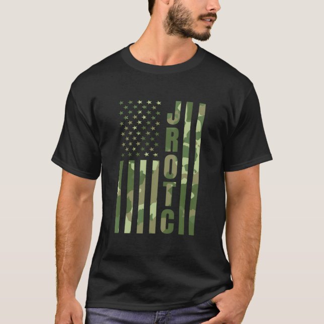 Camiseta Jrotc Cadet United States Junior Rotc Camouflage U (Anverso)
