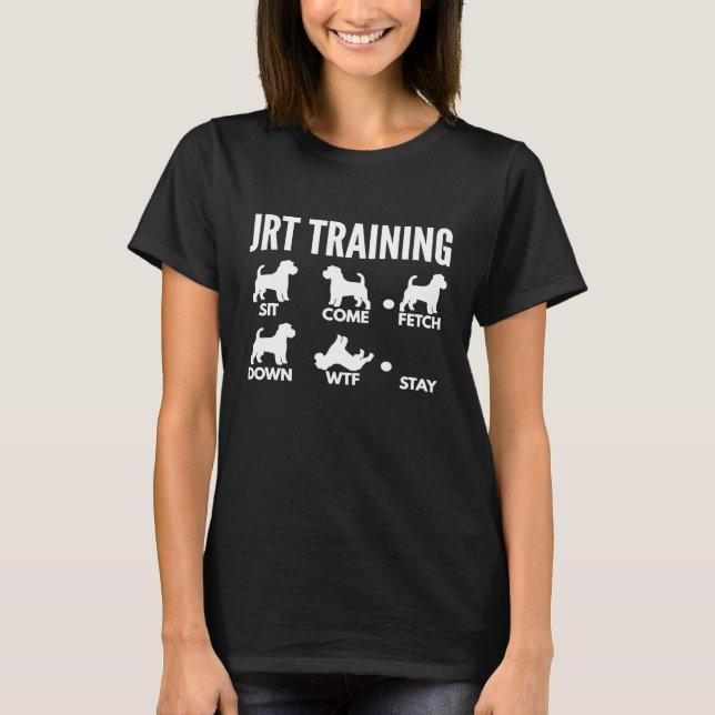 Camiseta JRT Entrenamiento por Jack Russell Terrier, con po (Anverso)