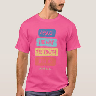 Camiseta Juan 146 Jesús La Verdad La Vida Biblia Lover Tee
