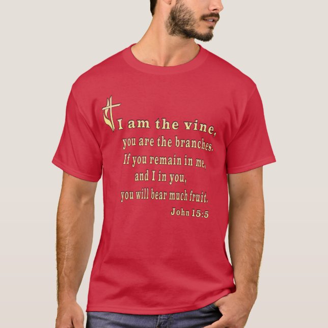 Camiseta Juan 15:5  (Anverso)