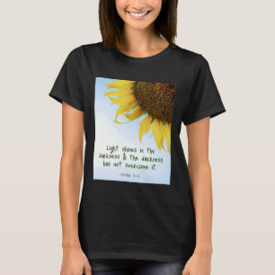 Camiseta Juan 1 15 La Luz Brilla en La Oscuridad Frases