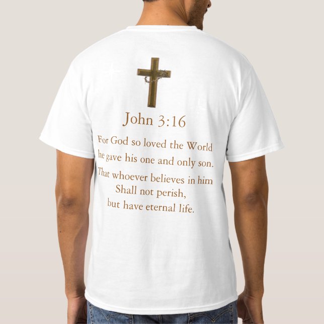 Camiseta Juan 3:16 (Reverso)
