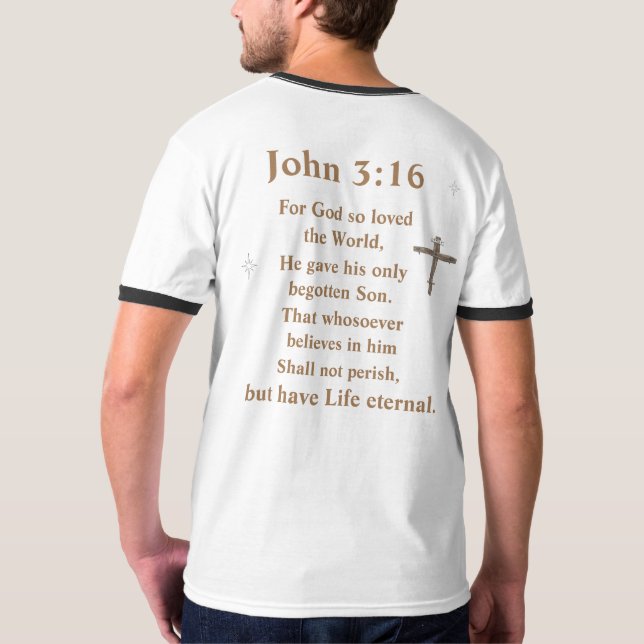 Camiseta Juan 3:16 (Reverso)