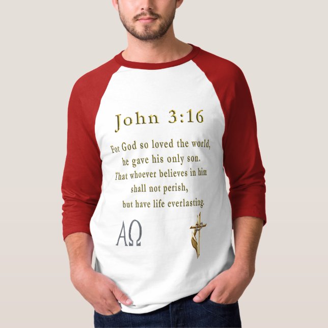 Camiseta Juan 3:16 (Anverso)