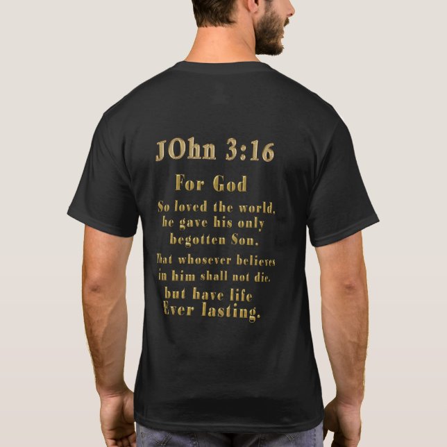 Camiseta Juan 3:16 (Reverso)