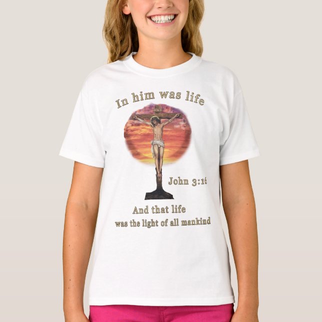 Camiseta Juan 3:16 (Anverso)