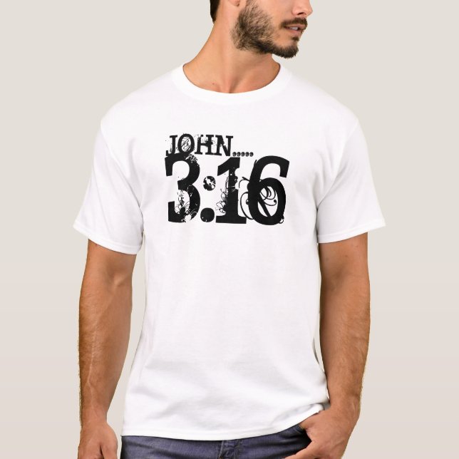 CAMISETA JUAN ..... 3: 16, (Anverso)