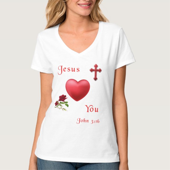 Camiseta Juan 3:16 (Anverso)