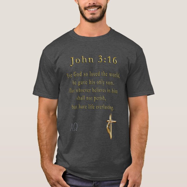 Camiseta Juan 3:16 (Anverso)