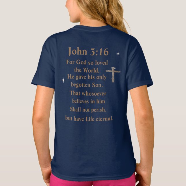 Camiseta Juan 3:16 (Reverso)