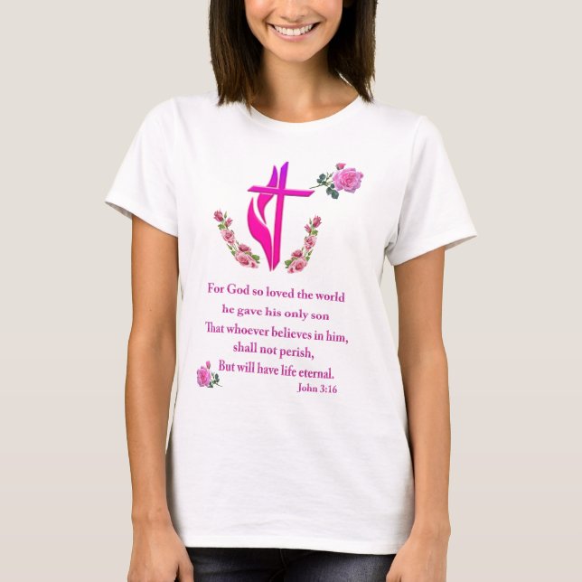 Camiseta Juan 3:16 (Anverso)