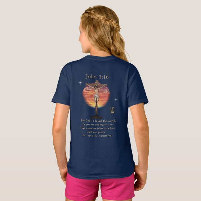 Camiseta Juan 3:16 (Reverso completo)
