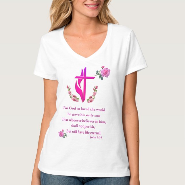 Camiseta Juan 3:16 (Anverso)