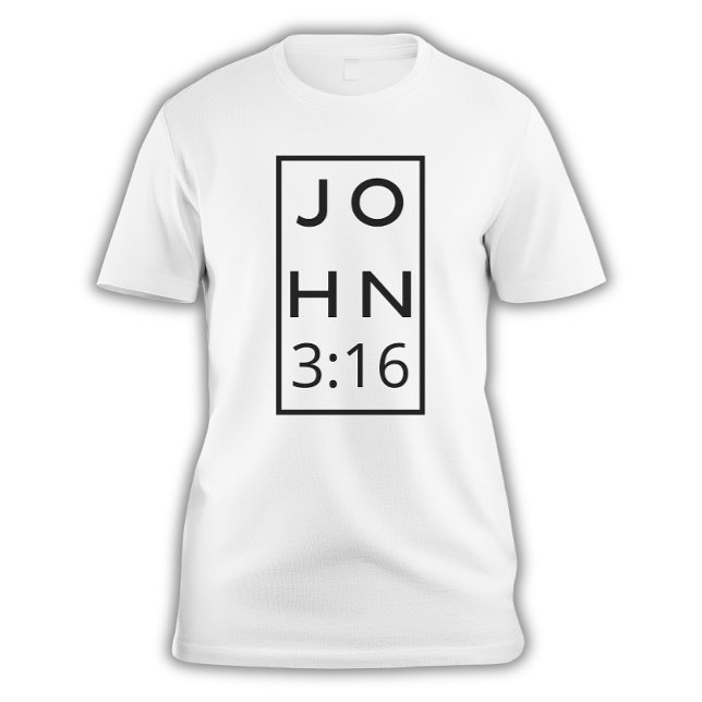 Camiseta Juan 3:16 Famosa cita de la Biblia masculina (Subido por el creador)