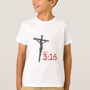 Camiseta Juan 3:16 Jesús Crucifijo Biblia Verse T-Shirt