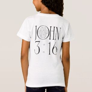 Camiseta Juan 3:16 Versículo Bíblico