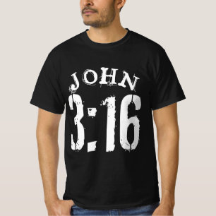 CAMISETA JUAN 3 16 VERSÍCULO DE LA BIBLIA