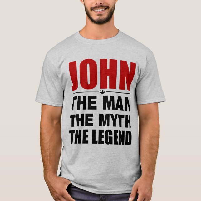 Camiseta Juan el hombre el mito la leyenda (Anverso)