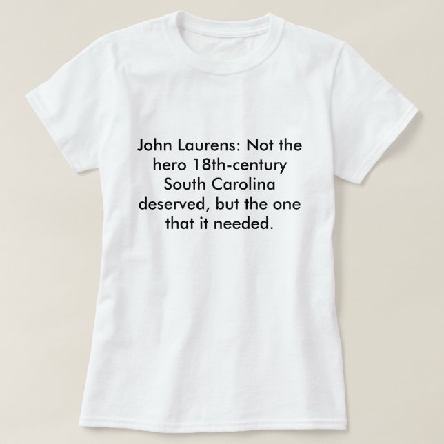 Camiseta Juan Laurens: No el SC del héroe merecido (Diseño del anverso)