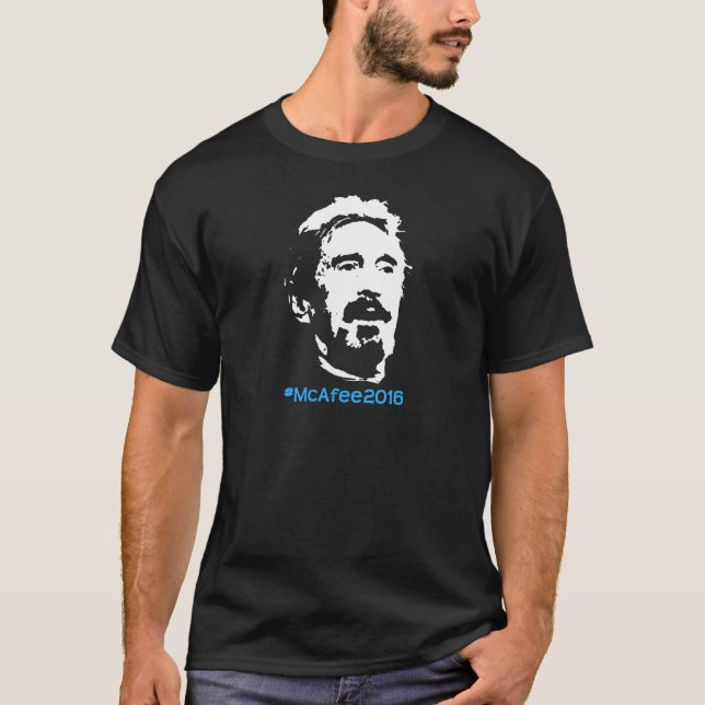 Camiseta Juan McAfee para el presidente 2016 (Anverso)