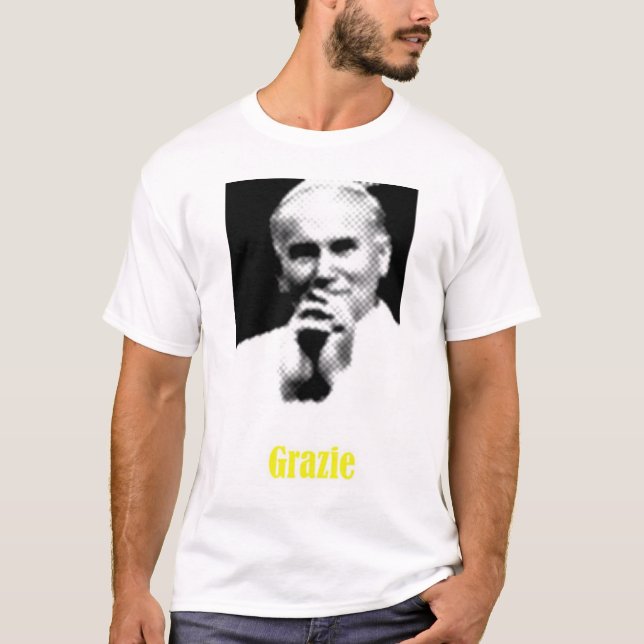 Camiseta Juan Pablo II Grazie (Anverso)