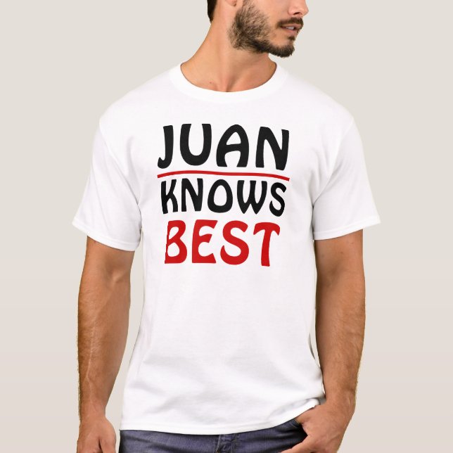 Camiseta Juan sabe mejor (Anverso)