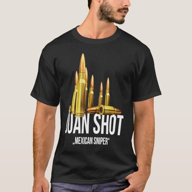 Camiseta Juan Shot Mexican Sniper Marksman (Anverso)