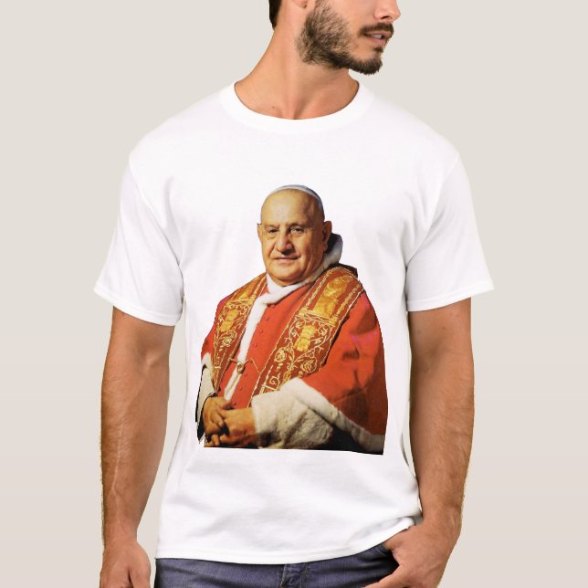 Camiseta Juan XXIII, jefe de la Iglesia Católica (Anverso)
