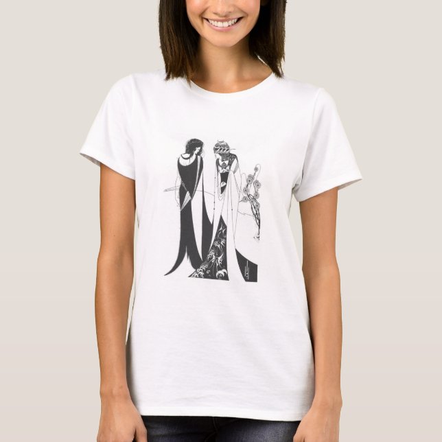 Camiseta Juan y Salome, por Aubrey Beardsley. HD (Anverso)