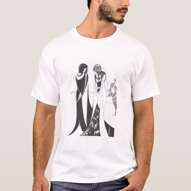Camiseta Juan y Salome, por Aubrey Beardsley. HD (Anverso)