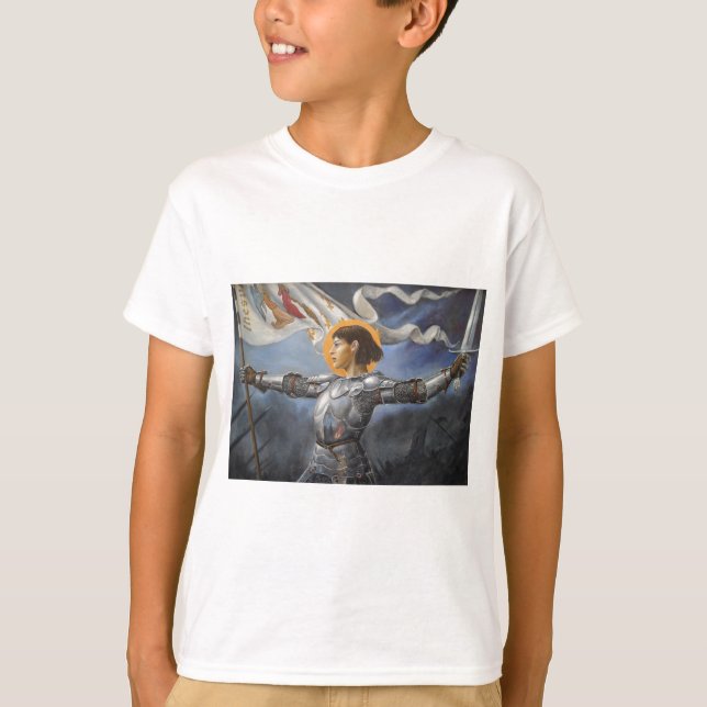 Camiseta Juana de Arco con la bandera (Anverso)