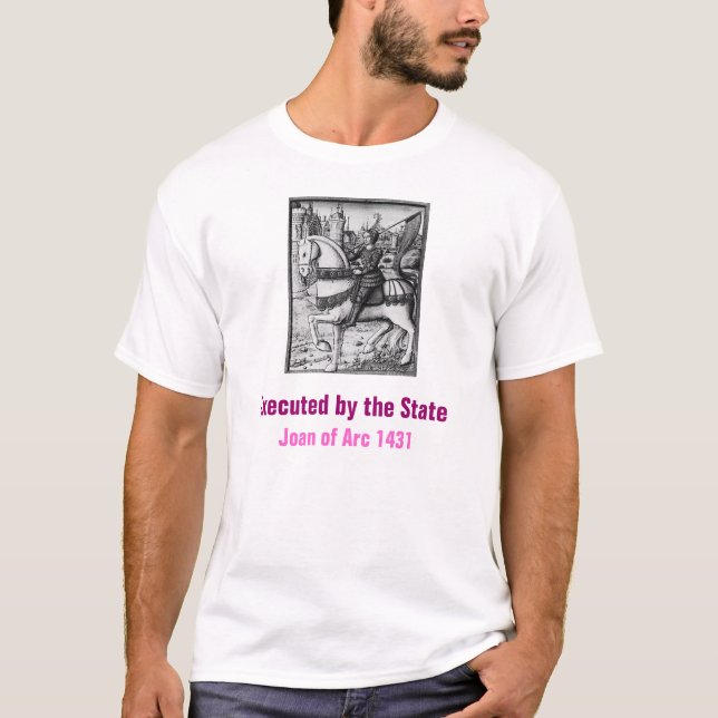 Camiseta Juana de Arco, ejecutada por el estado (Anverso)