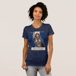 Camiseta Juana de Arco: Mujer guerrera, Caballero, Heroína