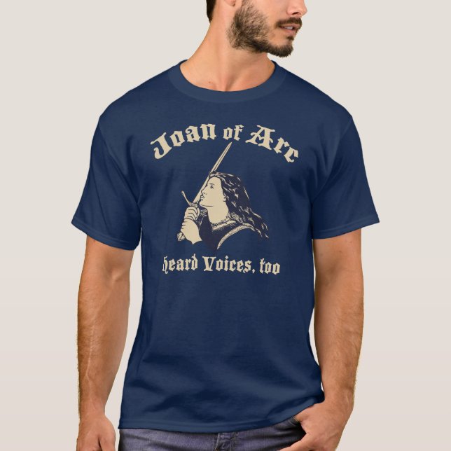 Camiseta Juana de Arco oyó voces (Anverso)