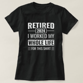 Camiseta Jubilación 2024 Regalos divertidos oficialmente re