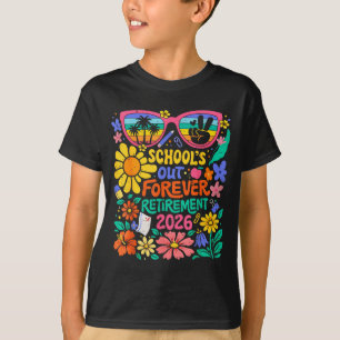 Camiseta Jubilación 2026 Vida Jubilada Profesora Boho Flor