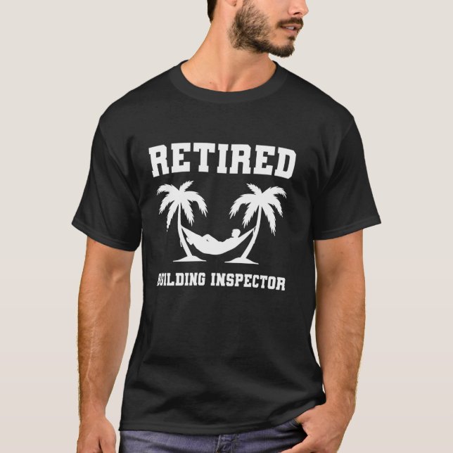 Camiseta Jubilación Compañero Inspector de Edificios Retira (Anverso)