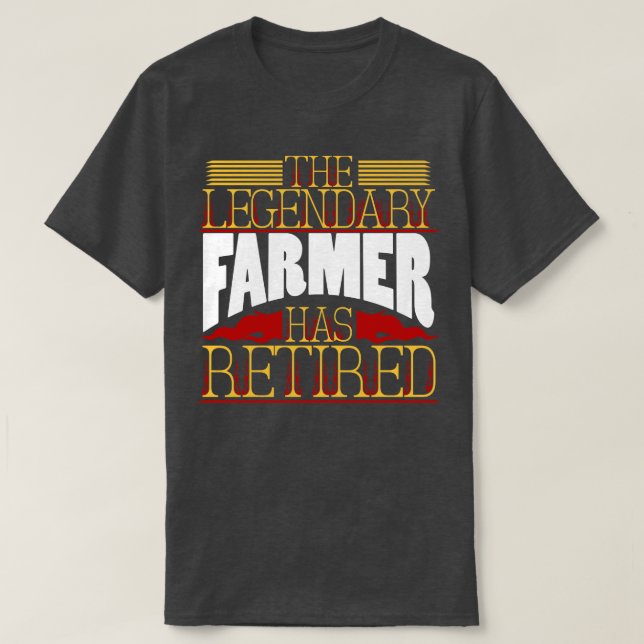 Camiseta Jubilación de agricultores agrícolas (Diseño del anverso)
