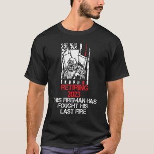 Camiseta Jubilación de bombero de 2023 para hombres