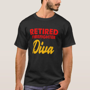 Camiseta Jubilación de bombero jubilado Diva