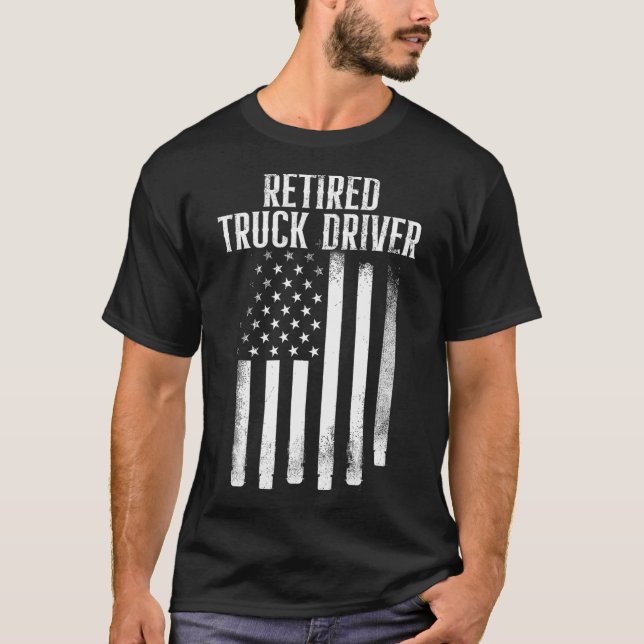 Camiseta Jubilación de camionero retirado (Anverso)
