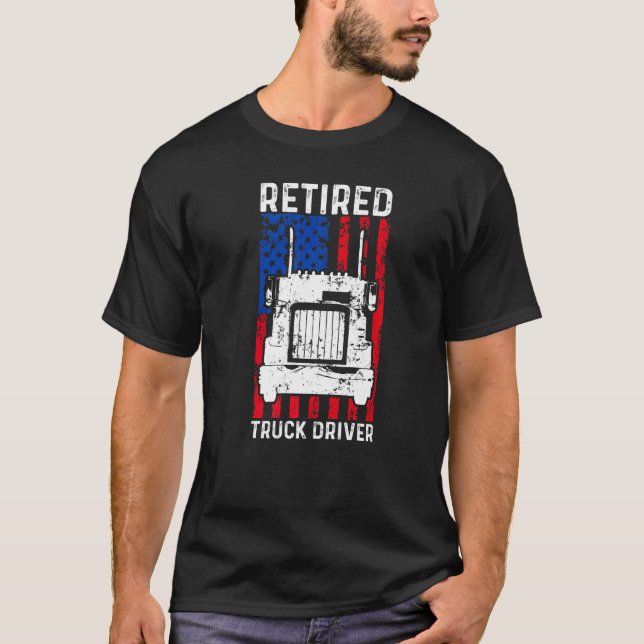 Camiseta Jubilación de camionero retirado (Anverso)