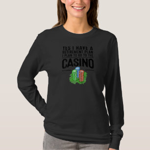 Camiseta Jubilación De Casino Gracioso Para Hombres Mujeres