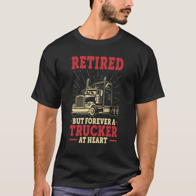 Camiseta Jubilación De Conductor De Camiones - Retirada Per (Anverso)