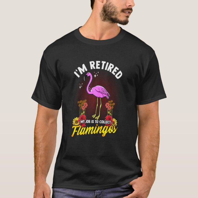 Camiseta Jubilación de Flamingo Tropical (Anverso)