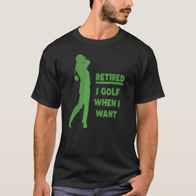 Camiseta Jubilación de golf Jubilado Papá Golf Mamá Golf Ba (Anverso)
