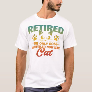 Camiseta Jubilación de Gracia del Gato Retirado 2024 Decora