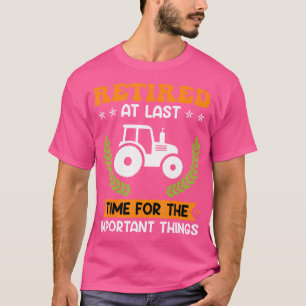 Camiseta Jubilación de Granjero Pensionista Agrícola Tracto