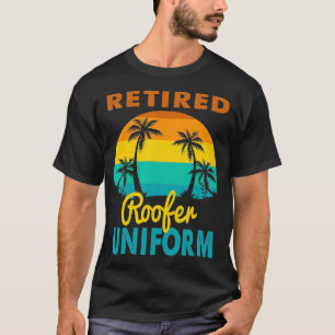 Camiseta Jubilación de Isla Tropical Uniforme de Techo Reti