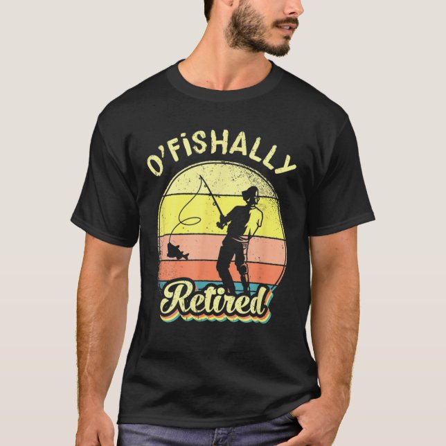 Camiseta Jubilación de la pesca con retirada de pesca por p (Anverso)